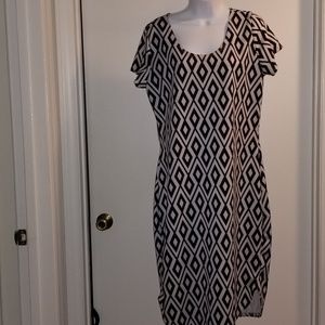 Black & White Print Dress